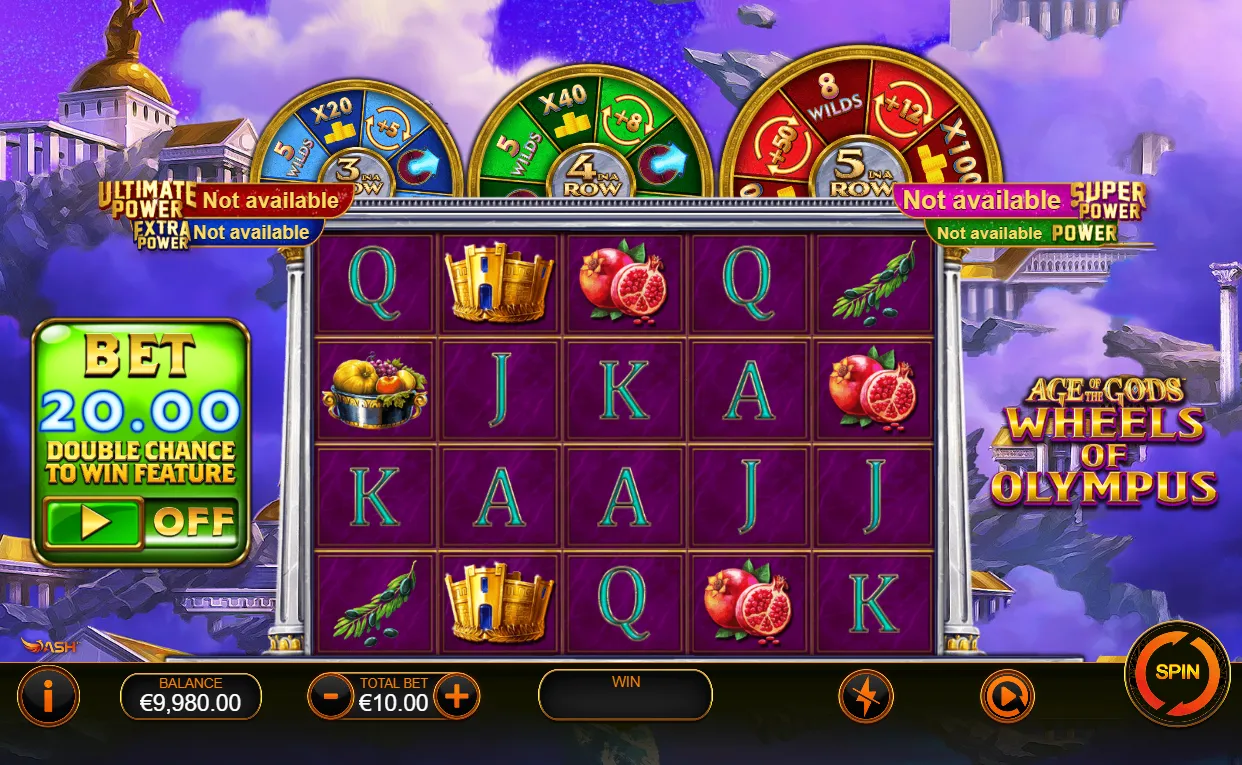 Age of the Gods Wheels of Olympus Slot